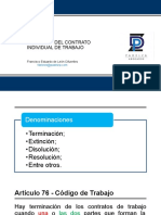 P12DLI - Terminación Del Contrato de Trabajo