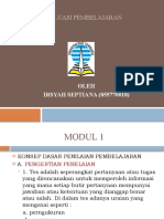 Tugas Tutorial 1 Evaluasi Pembelajaran Irsyah Septiana 855770018