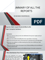 Summary of All The Reports Ict