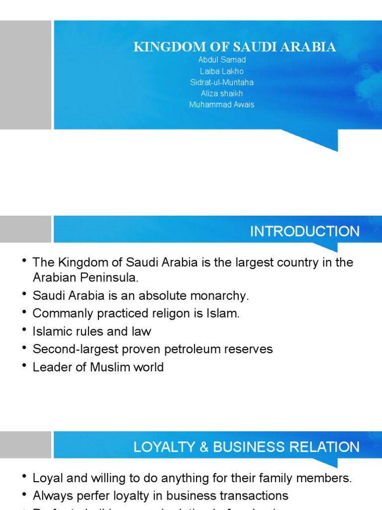 Kingdom of Saudi Arabia | PDF | Saudi Arabia | Arabian Peninsula