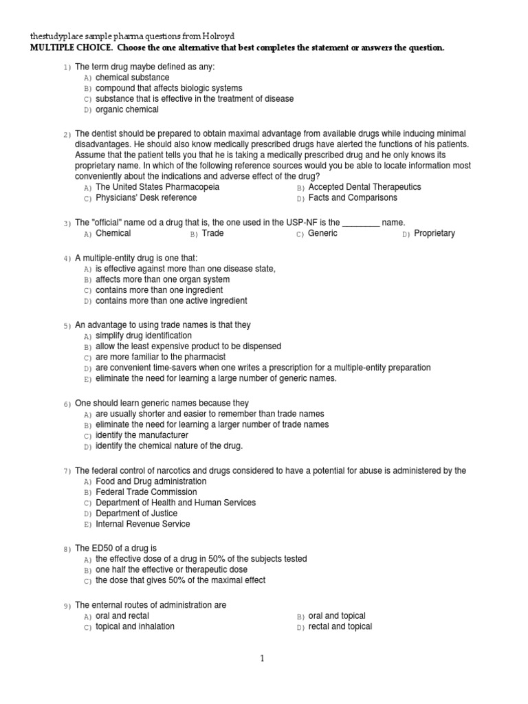 Pharmacology Holroyd Withkey | PDF | Self-Improvement | Science ...