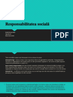 Responsabilitatea Sociala