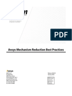 Ansys Mechanism Reduction Best Practices