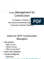 Class 1 Risk Management For Construction