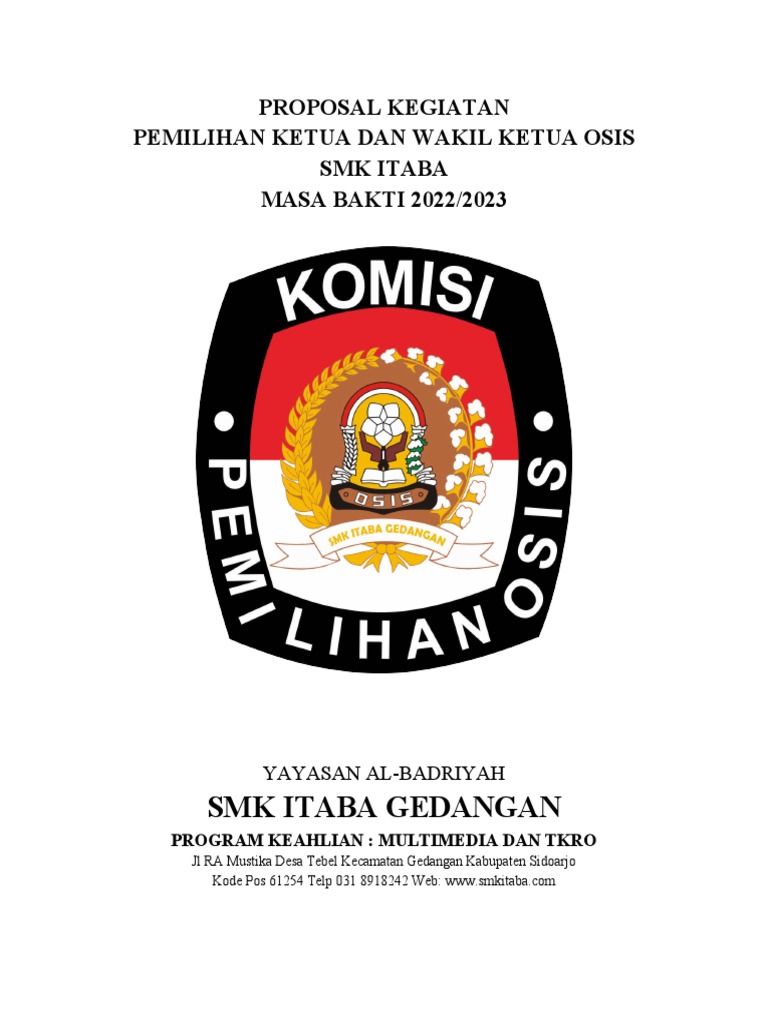 Pemilihan Ketua OSIS SMK ITABA 2022/2023 | PDF