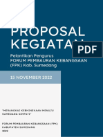 Proposal Pelantikan FPK Kab. Sumedang