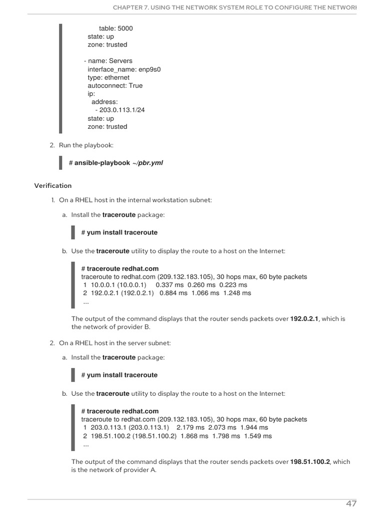 Installing Traceroute on RHEL 8 | PDF | I Pv6 | Ip Address