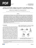 Behavior and Strengths of Single Cast-In Anchors in Ultra-High-Performance