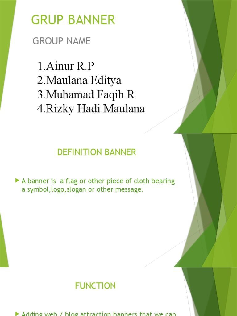 Understanding Banners: Definition & Function | PDF | Career & Growth