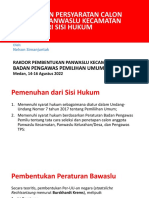 Pembentukan Panwas Dari Sisi Hukum