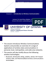 Introduction to Wireless Communication Technologies