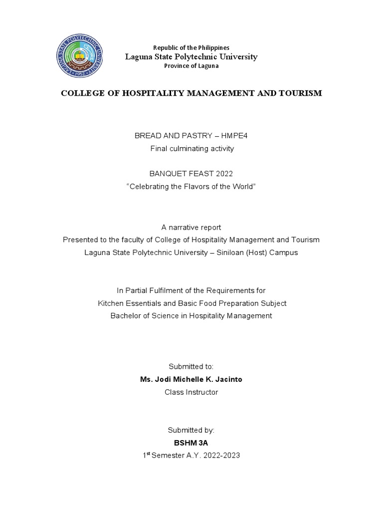 Banquet Feast 2022 Report: Culinary Event | PDF | Tourism | Vocational ...