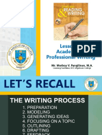 Lesson 7 Academic & Professional Writing