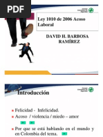 Diapositivas sobre acoso laboral- ley 1010 de 2006 