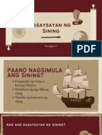 Kasaysayan NG Sining Sa Pilipinas