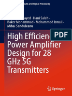 High Efficiency Power Amplifier Design For 28 GHZ 5G Transmitters