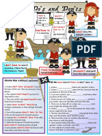 Pirates' Do's and Don'Ts - Must & Has - Have To-1