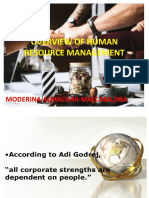 Overview of Human Resource Management