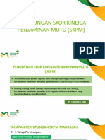 DE.6.3 Perhitungan Skor Kinerja Penjaminan Mutu