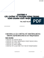 Quản Trị XNK - Chứng Từ