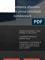 Reprezentarea Abuzului Sexual În Presa Cotidiană Românească