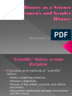 From History As A Science To Womens and Gender History