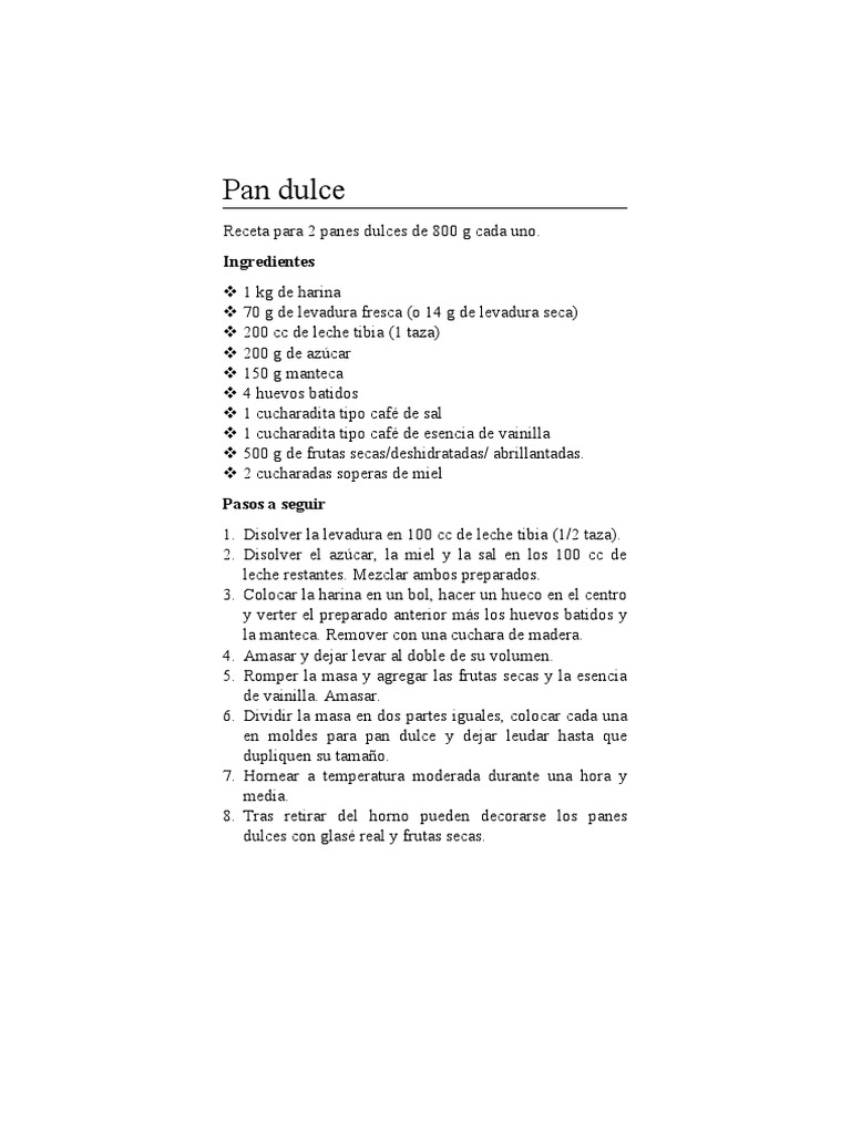 Pan Dulce PDF
