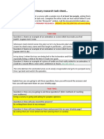 Primary Research Worksheet