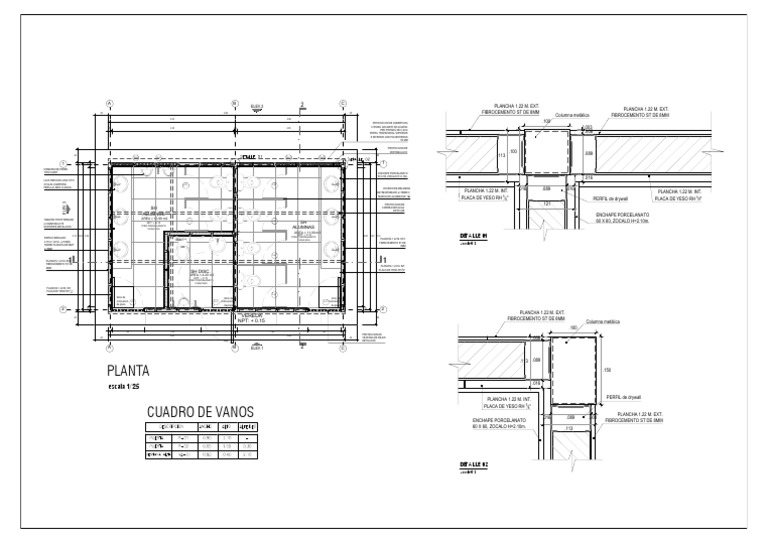 Detalles de Planos de Drywall | PDF