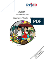 English Learning Activity Sheets Q1 Weeks 1-8