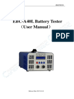 EBC-A40L Battery Tester: User Manual