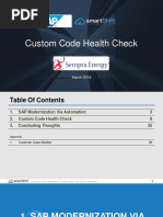 SAP Smartshift Custom Code Health Check - Sempra 3.22.16