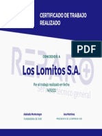 Certificado de Trabajo Reparo - PDF Original