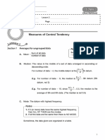 Measures of Central Tendency: Notes