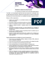 Compromiso Del Curso de Capacitación