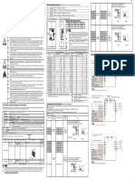 VFD Instruction Sheet Specifications