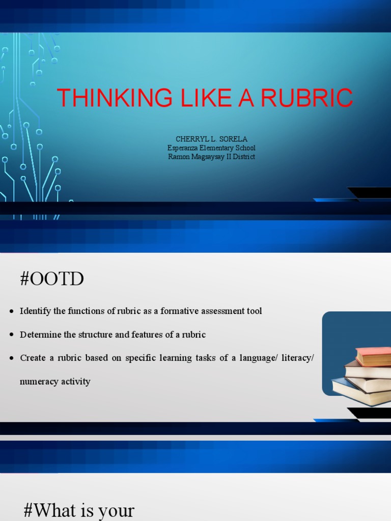 Thinking Like A Rubric | PDF | Rubric (Academic) | Learning