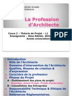 Cours 02 - La Profession d’Architecte