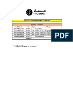 Masaar Payment Plan - June - 2021