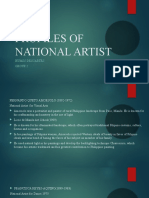 Profiles of National Artist: Humss Descartes Group 2