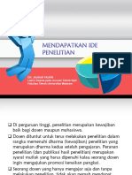 MP-02; Mendapatkan Ide Penelitian