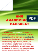 Ang Akademikong Pagsulat