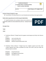 Panduan Kerangka Teks Essay PE English, Math Kls 12