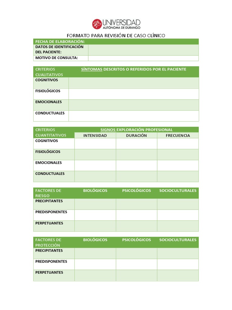 Formato para Revisión de Caso | PDF