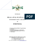 Informasi Hilal Syawal1443H