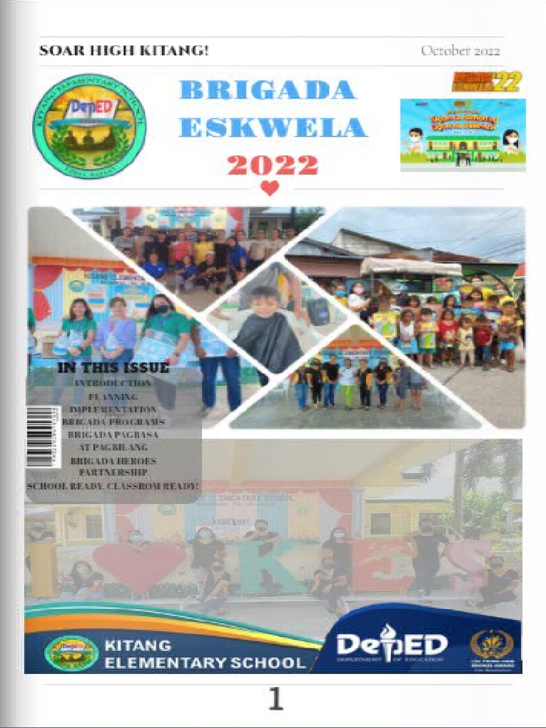 Kitang Es Brigada Eskwela Magazine | Download Free PDF | Massage | Teachers