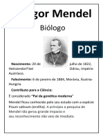 Gregor Mendel trabalho de C.N