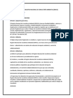 Reglamento de Registro Nacional de Consultoría Ambiental