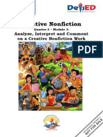 MODULE 3 - Analyze, Interpret and Comment on a Creative Nonfiction Work