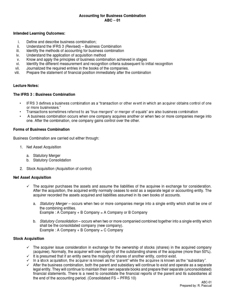 ABC 01 Accounting For Business Combination 20230123121552 PDF